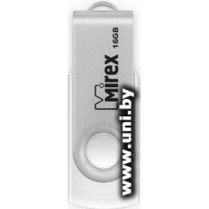 Купить Mirex USB2.0 16Gb [13600-FMUSWT16] Swivel white в Минске, доставка по Беларуси
