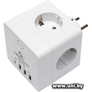 Фильтр сетевой Cablexpert (CUBE-4-CU3-W) White 4 роз