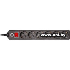 Фильтр сетевой Buro (600SH-5-B) 5m Black 6 роз